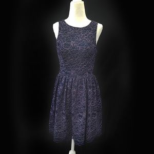 Navy and Pink Lace dress